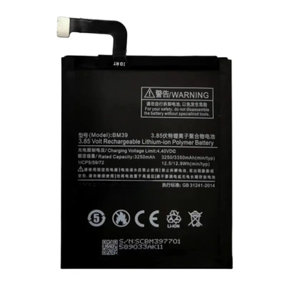 Replacement Battery for  Xiaomi 6 Mi6 M6 power- solutions   Battery wholesale prices are favorable  BM39